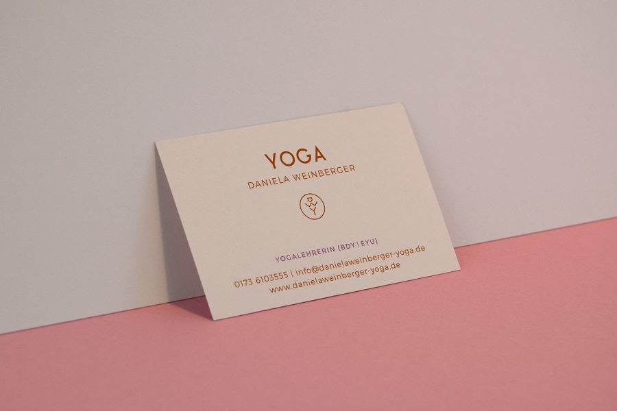 Daniela Weinberger Yoga,Visitenkarte
